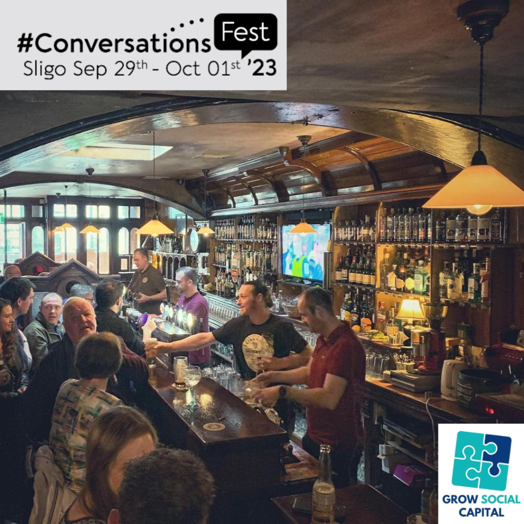 a picture of a busy pub in Sligo, Ireland